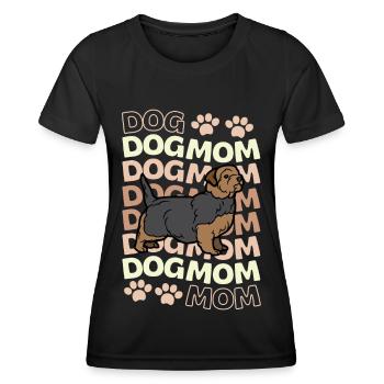 Cute Norfolk Terrier Mama Kawaii - Women's Functional T-Shirt - black - Front - AI Model Female 172 light (172cm)