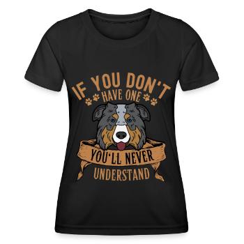 Legendary Australian Shepherd Retro Classic - Women's Functional T-Shirt - black - Front - AI Model Female 172 light (172cm)