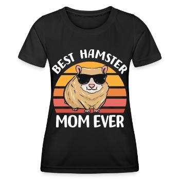 Hamster Liebhaber - Frauen Funktions-T-Shirt - Schwarz - Vorne - AI Model Female 172 light (172cm)