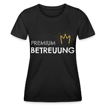 Premium Betreuung Betreuerin Betreuer - Frauen Funktions-T-Shirt - Schwarz - Vorne - AI Model Female 172 light (172cm)