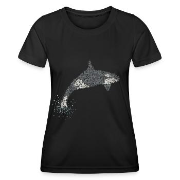 Orca Orca Killer Whale Killer Whales - Women's Functional T-Shirt - black - Front - AI Model Female 172 light (172cm)