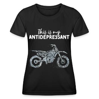 Moto Moto Excursion Motard Femme Motard - T-shirt sport Femme - noir - Devant - AI Model Female 172 light (172cm)