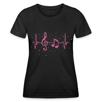 Musiklehrer Musikverein Chor Musikschule - Frauen Funktions-T-Shirt - Schwarz - Vorne - AI Model Female 172 light (172cm)