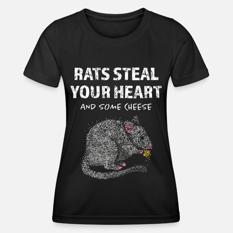 Rat Rats Rat Owner Rat Lover - Women's Functional T-Shirt - black