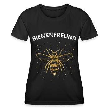 Bienenfreund Bienen Honigbiene Imkerei Bienenzucht - Frauen Funktions-T-Shirt - Schwarz - Vorne - AI Model Female 172 light (172cm)