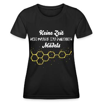Imkerin Bienen Honigbiene Imkerei Bienenzucht - Frauen Funktions-T-Shirt - Schwarz - Vorne - AI Model Female 172 light (172cm)