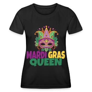 Mardi Gras Queen - Frauen Funktions-T-Shirt - Schwarz - Vorne - AI Model Female 172 light (172cm)