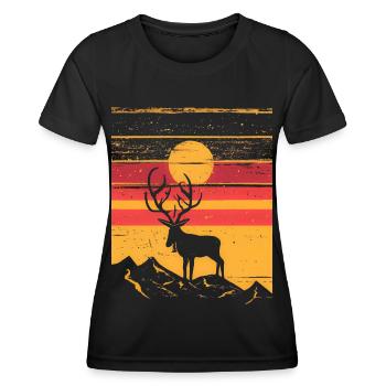 Kuusamo Finland Into The Wild #6 - Women's Functional T-Shirt - black - Front - AI Model Female 172 light (172cm)