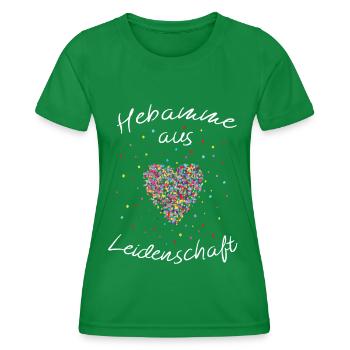 Hebamme Geburtshelferin Dankeschön - Frauen Funktions-T-Shirt - Kelly Green - Vorne - AI Model Female 172 dark (172cm)