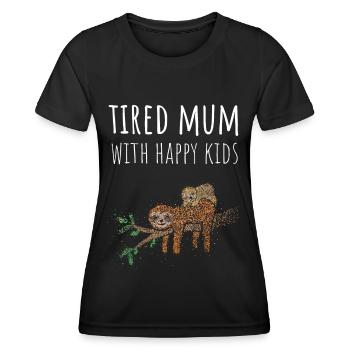 Mom Mother Mother's Day Mother's Day Gift - Women's Functional T-Shirt - black - Front - AI Model Female 172 light (172cm)