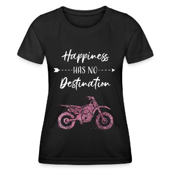 Motorradfahrerin Bikerin Motorradfahren - Frauen Funktions-T-Shirt - Schwarz - Vorne - AI Model Female 172 light (172cm)