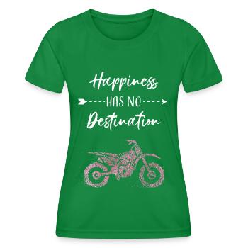 Motorradfahrerin Bikerin Motorradfahren - Frauen Funktions-T-Shirt - Kelly Green - Vorne - AI Model Female 172 dark (172cm)