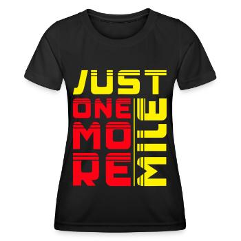 Courir juste un kilomètre de plus Marathon Runner Cadeau - T-shirt sport Femme - noir - Devant - AI Model Female 172 light (172cm)
