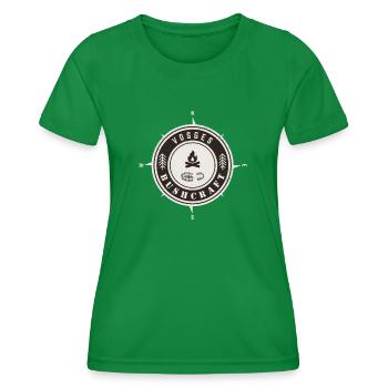 Bushcraft Vosges - Frauen Funktions-T-Shirt - Kelly Green - Vorne - AI Model Female 172 dark (172cm)