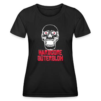 Gütersloh Hardcore - Frauen Funktions-T-Shirt - Schwarz - Vorne - AI Model Female 172 light (172cm)
