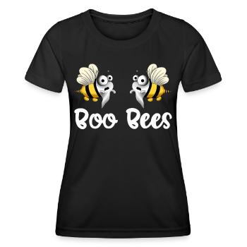 Boo bees white - Women's Functional T-Shirt - black - Front - AI Model Female 172 light (172cm)