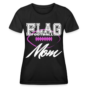 Flag Football Maman Maman Mère Femmes - T-shirt sport Femme - noir - Devant - AI Model Female 172 light (172cm)