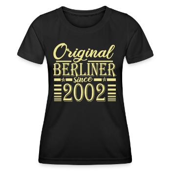 berliner original since 2002 geburtstag - Frauen Funktions-T-Shirt - Schwarz - Vorne - AI Model Female 172 light (172cm)