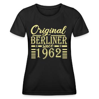 berliner original geburtstag 1962 - Frauen Funktions-T-Shirt - Schwarz - Vorne - AI Model Female 172 light (172cm)
