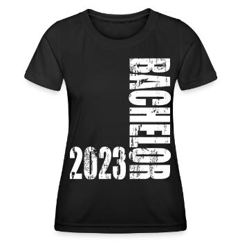 Bachelor 2023 Vintage Design - Women's Functional T-Shirt - black - Front - AI Model Female 172 light (172cm)