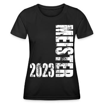 Abschluss Meister 2023 Vintage Design - Frauen Funktions-T-Shirt - Schwarz - Vorne - AI Model Female 172 light (172cm)