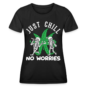 Hanf I Stoner Geschenke I Hanf Geschenke - Frauen Funktions-T-Shirt - Schwarz - Vorne - AI Model Female 172 light (172cm)