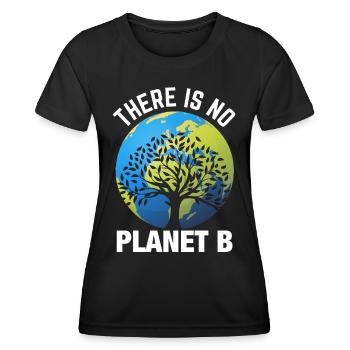 Earth day- Es gibt keinen Planet B - Frauen Funktions-T-Shirt - Schwarz - Vorne - AI Model Female 172 light (172cm)