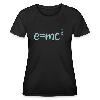 e mc - Frauen Funktions-T-Shirt - Schwarz - Vorne - AI Model Female 172 light (172cm)