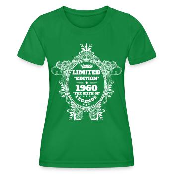 1960 - Women's Functional T-Shirt - kelly green - Front - AI Model Female 172 dark (172cm)
