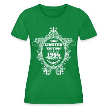 1954 - Women's Functional T-Shirt - kelly green - Front - AI Model Female 172 dark (172cm)