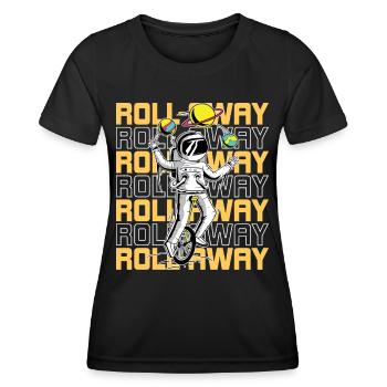 Carnaval roll away -Cirque- Cirque - T-shirt sport Femme - noir - Devant - AI Model Female 172 light (172cm)