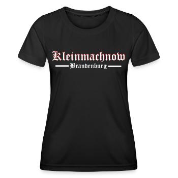 Kleinmachnow altdeutsch - Frauen Funktions-T-Shirt - Schwarz - Vorne - AI Model Female 172 light (172cm)