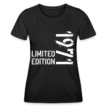 LIMITED EDITION 1971 - Women's Functional T-Shirt - black - Front - AI Model Female 172 light (172cm)