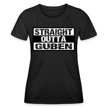 Guben - Frauen Funktions-T-Shirt - Schwarz - Vorne - AI Model Female 172 light (172cm)