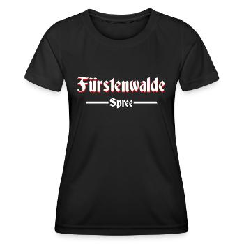 Fürstenwalde Spree - Frauen Funktions-T-Shirt - Schwarz - Vorne - AI Model Female 172 light (172cm)