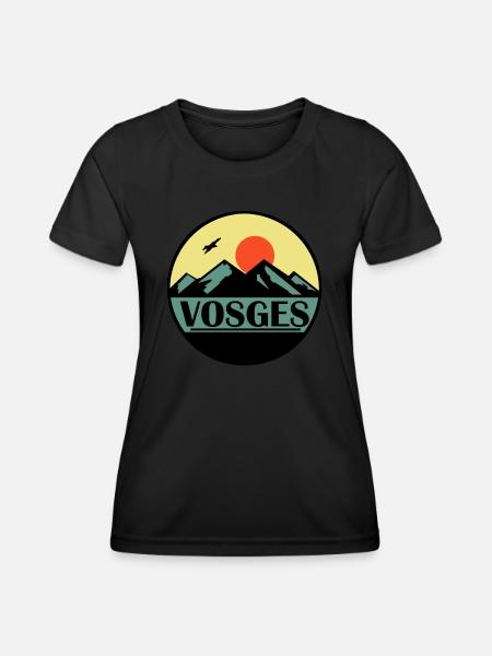 Vosges - T-shirt sport Femme - noir