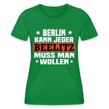 Beelitz - Frauen Funktions-T-Shirt - Kelly Green - Vorne - AI Model Female 172 dark (172cm)