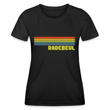 Radebeul - Frauen Funktions-T-Shirt - Schwarz - Vorne - AI Model Female 172 light (172cm)