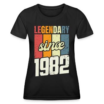 41st Birthday Level 41 Years 1982 Decoration Gift - Women's Functional T-Shirt - black - Front - AI Model Female 172 light (172cm)