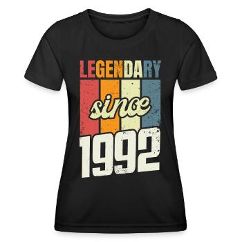 31st Birthday Level 31 years 1992 - Women's Functional T-Shirt - black - Front - AI Model Female 172 light (172cm)
