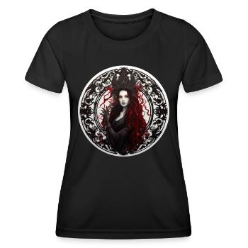 Goth Girl Gothique Mystique Horreur Démone - T-shirt sport Femme - noir - Devant - AI Model Female 172 light (172cm)