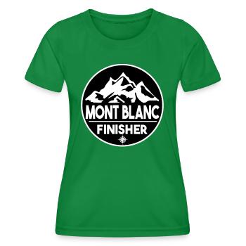 Mont blanc finisher - Women's Functional T-Shirt - kelly green - Front - AI Model Female 172 dark (172cm)