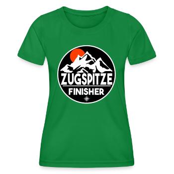 Zugspitze Finisher - Frauen Funktions-T-Shirt - Kelly Green - Vorne - AI Model Female 172 dark (172cm)