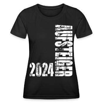 Aufsteiger 2024 Aufstiegstrikot 24 - Frauen Funktions-T-Shirt - Schwarz - Vorne - AI Model Female 172 light (172cm)