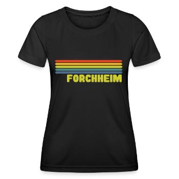Forchheim - Frauen Funktions-T-Shirt - Schwarz - Vorne - AI Model Female 172 light (172cm)