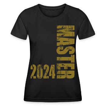 Master 2024 - Frauen Funktions-T-Shirt - Schwarz - Vorne - AI Model Female 172 light (172cm)