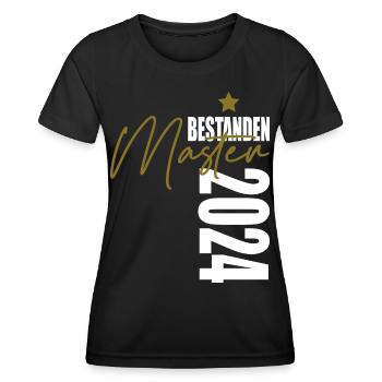 Master 2024 - Frauen Funktions-T-Shirt - Schwarz - Vorne - AI Model Female 172 light (172cm)