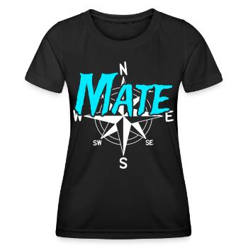 Maat Boots Crew Skipper Sailor Captain - Women's Functional T-Shirt - black - Front - AI Model Female 172 light (172cm)