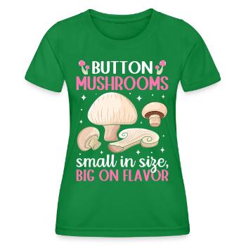 Champignons- Mushrooms- Pilze Geschenkidee - Frauen Funktions-T-Shirt - Kelly Green - Vorne - AI Model Female 172 dark (172cm)