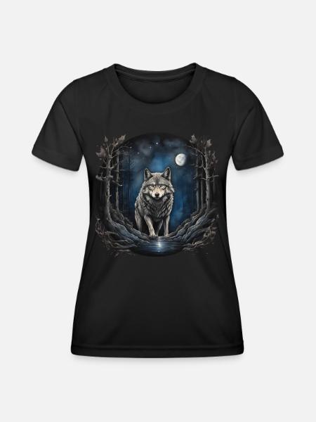 lobo3 - Women's Functional T-Shirt - black